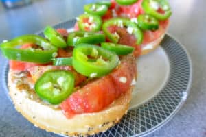 Tomato Jalapeno Bagel