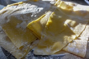 Homemade Three Cheese Mushroom Ravioli