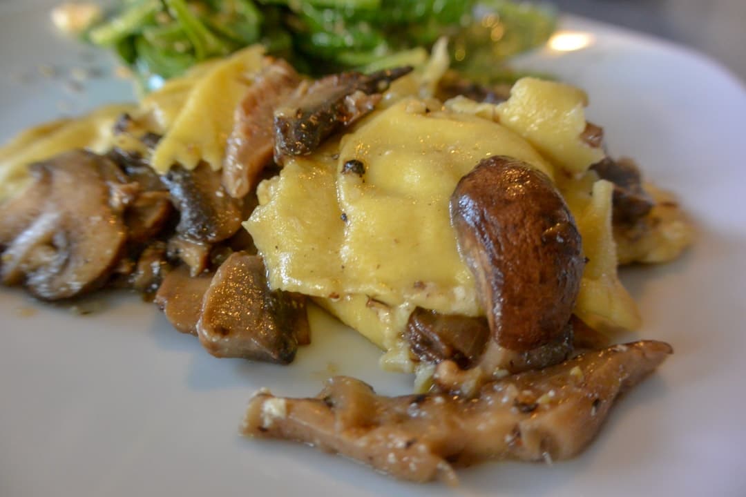 Homemade Three Cheese Mushroom Ravioli