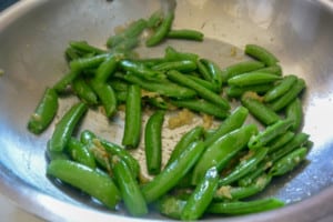 Garlic Ginger Sugar Snap Peas