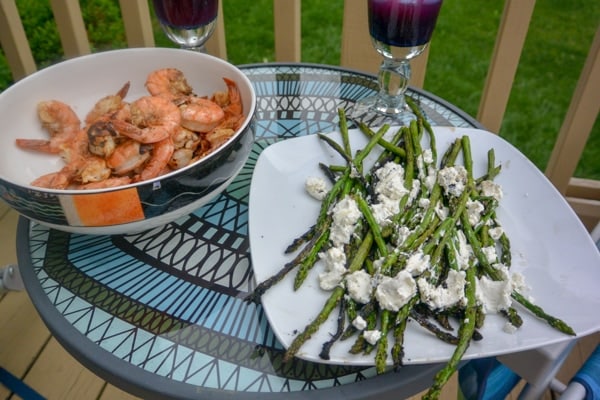 Sizzling Shrimp and Asparagus