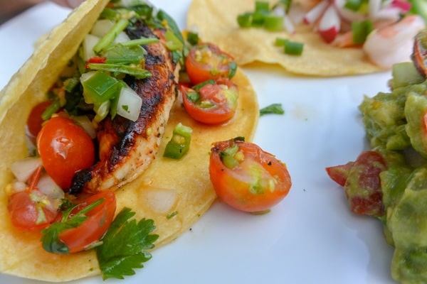 Lime Tequila Grilled Chicken Tacos