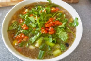 Spicy Grilled Corn Soup