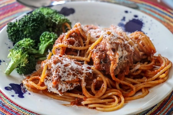 Spaghetti with Turkey Meatballs