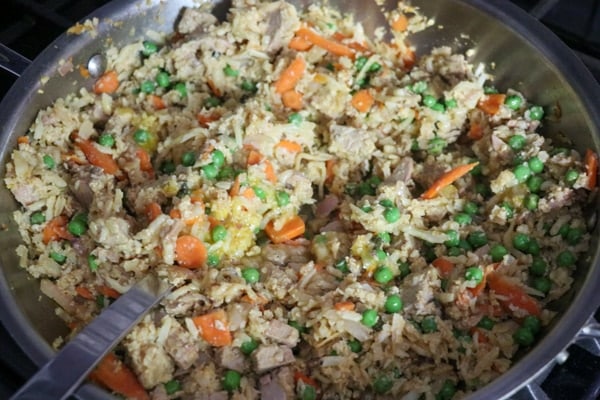 Pork Fried Cauliflower Rice - Belly Laugh Living