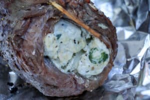 Blue Cheese Stuffed Grilled Flank Steak