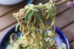 Sesame Peanut Zoodles