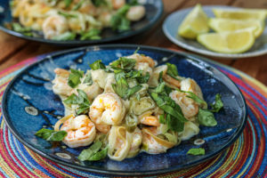 Creamy Lemon Pasta with Shrimp