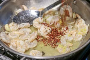 Garlic Lemon Ricotta Sauce with Pasta and Shrimp