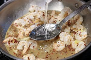 Garlic Lemon Ricotta Sauce with Pasta and Shrimp