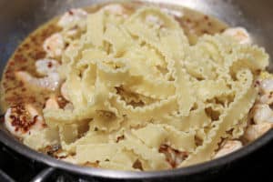 Garlic Lemon Ricotta Sauce with Pasta and Shrimp