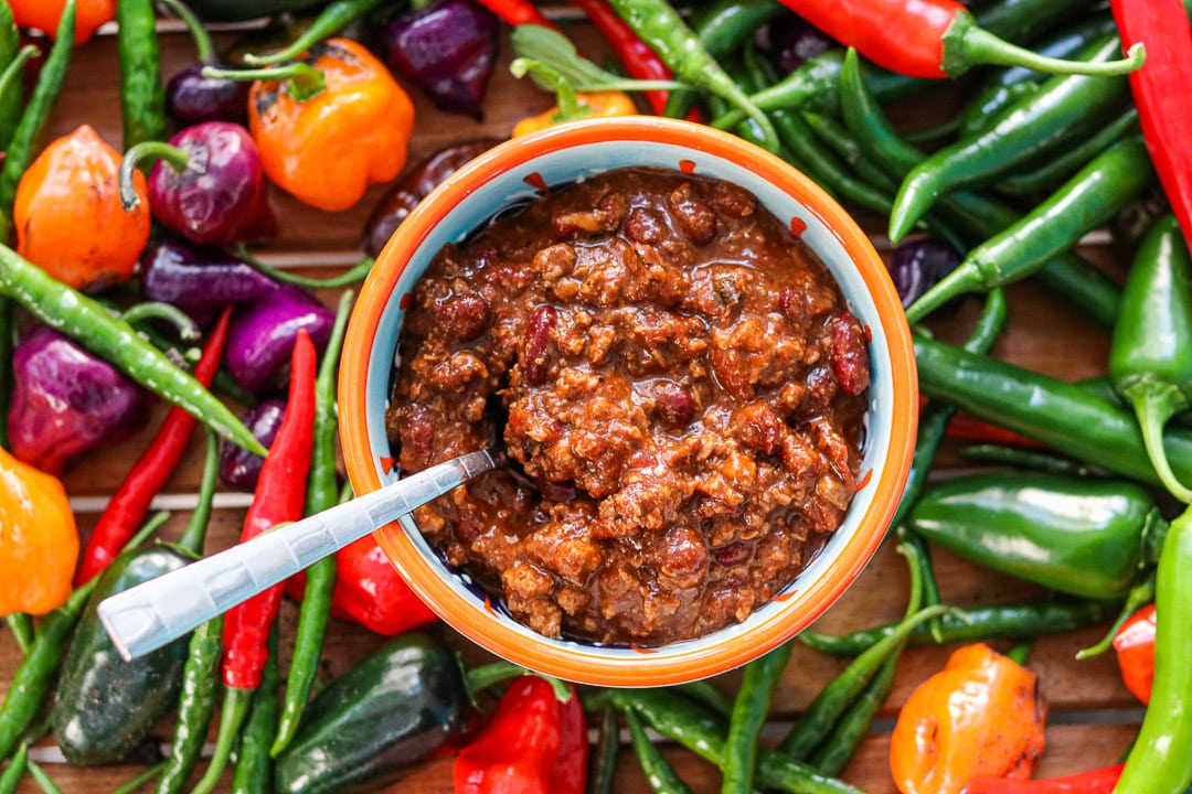 Homemade Spicy Chicken Chili