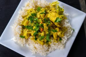 Spicy Curry Chicken and Broccoli