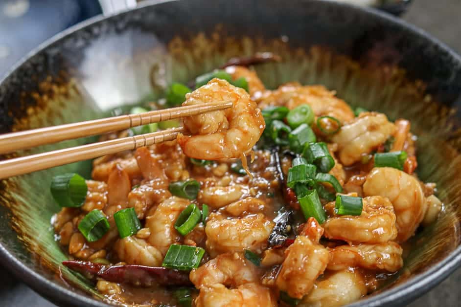 Kung Pao Shrimp - Belly Laugh Living