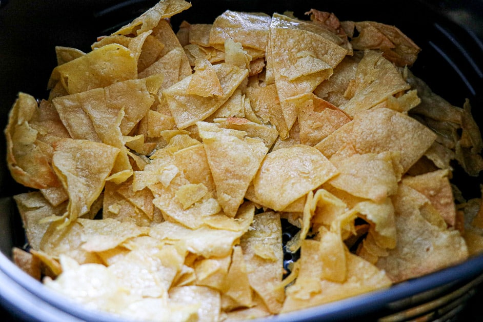 Homemade Air Fryer Tortilla Chips Steps