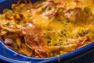 Green Chili Chicken Enchilada