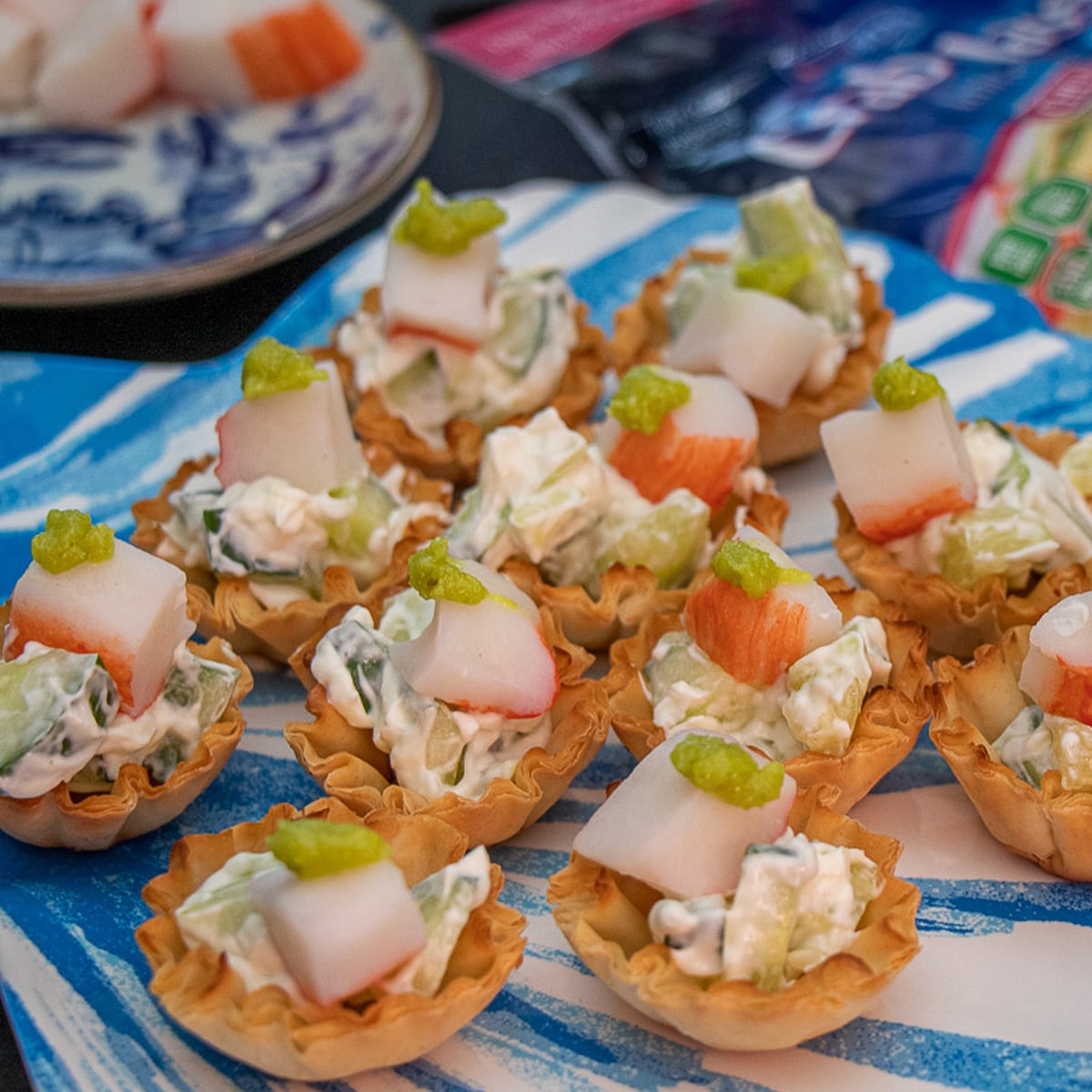 Crab phyllo cups - Caroline's Cooking