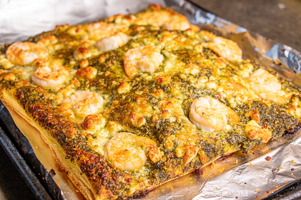 shrimp pesto pizza recipe 